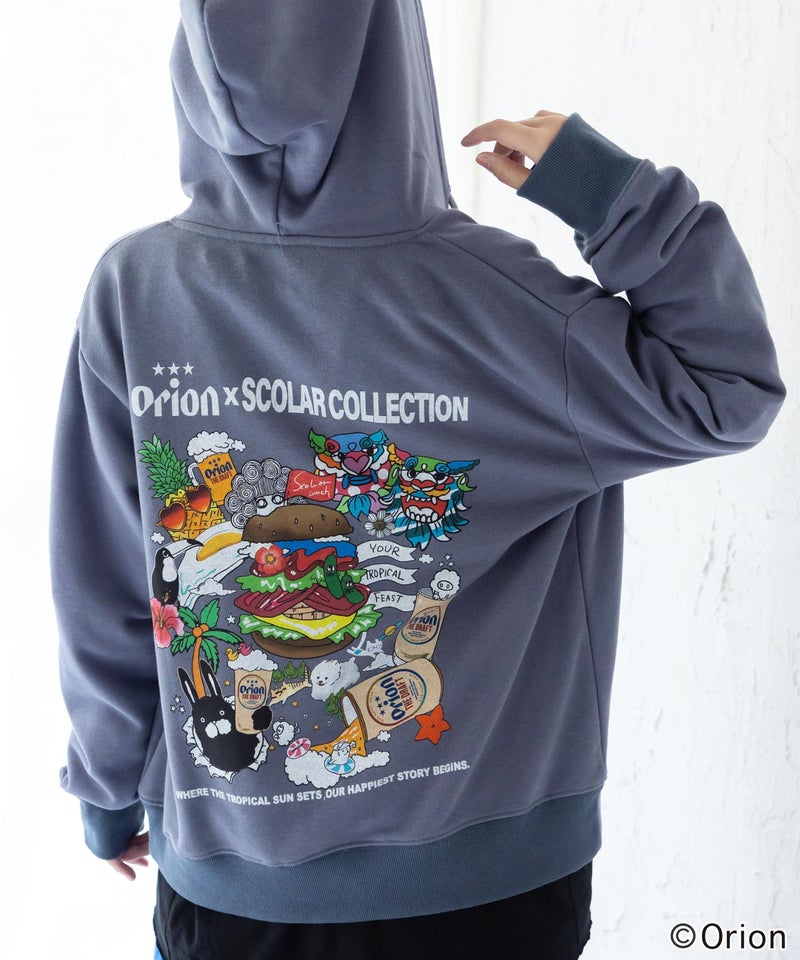 orion×ScoLar Happy Paradise パーカー-1