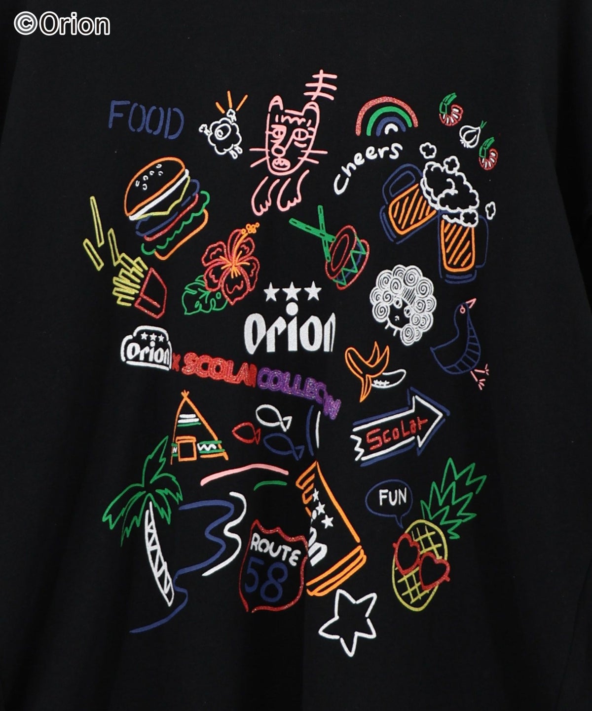 orion×ScoLar 沖縄ネオンラメプリントPO-18