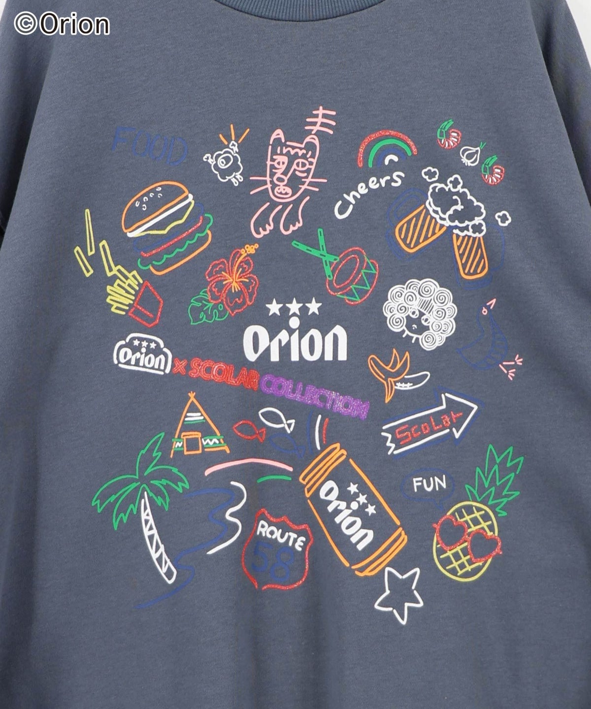 orion×ScoLar 沖縄ネオンラメプリントPO-22