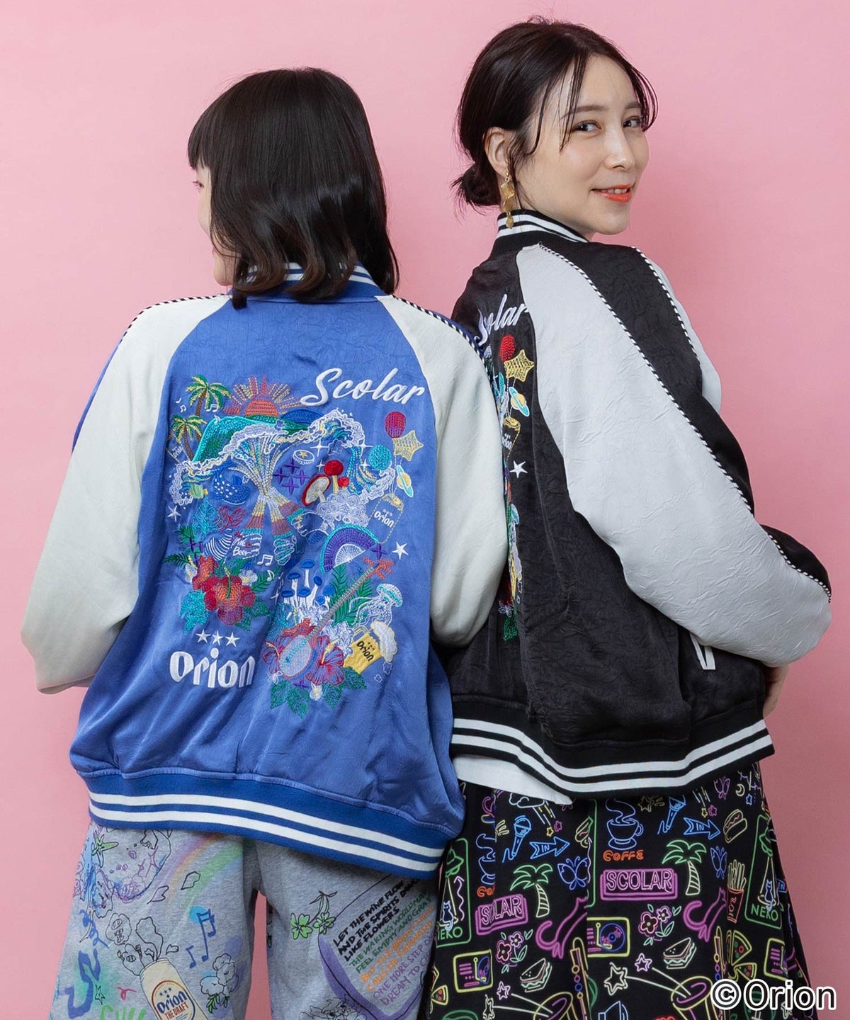 orion×ScoLar リゾートフェス刺繍スカジャン-1