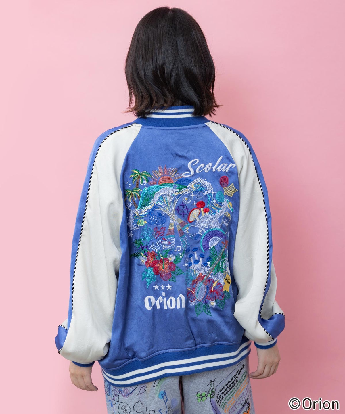 orion×ScoLar リゾートフェス刺繍スカジャン-4