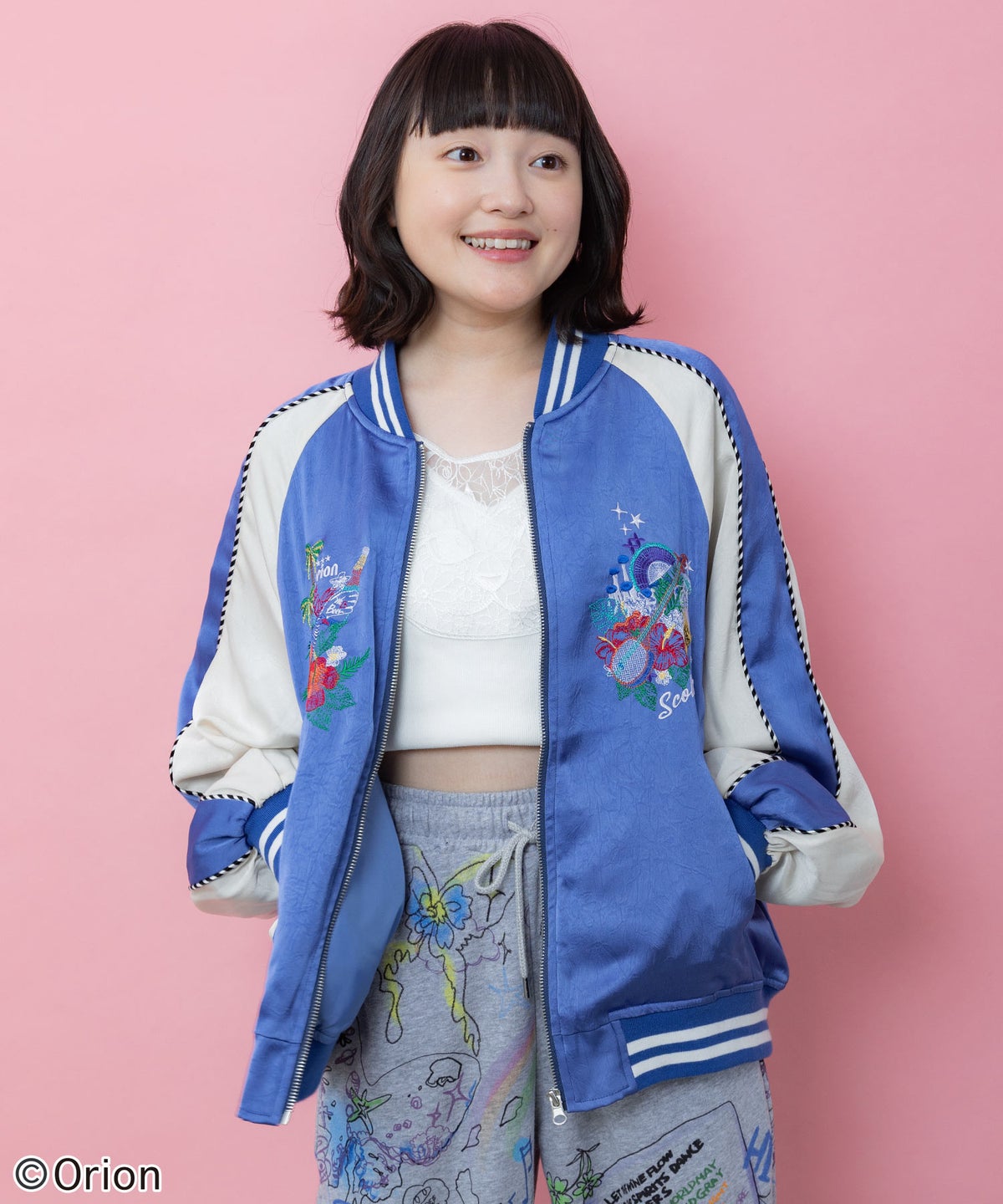 orion×ScoLar リゾートフェス刺繍スカジャン-7