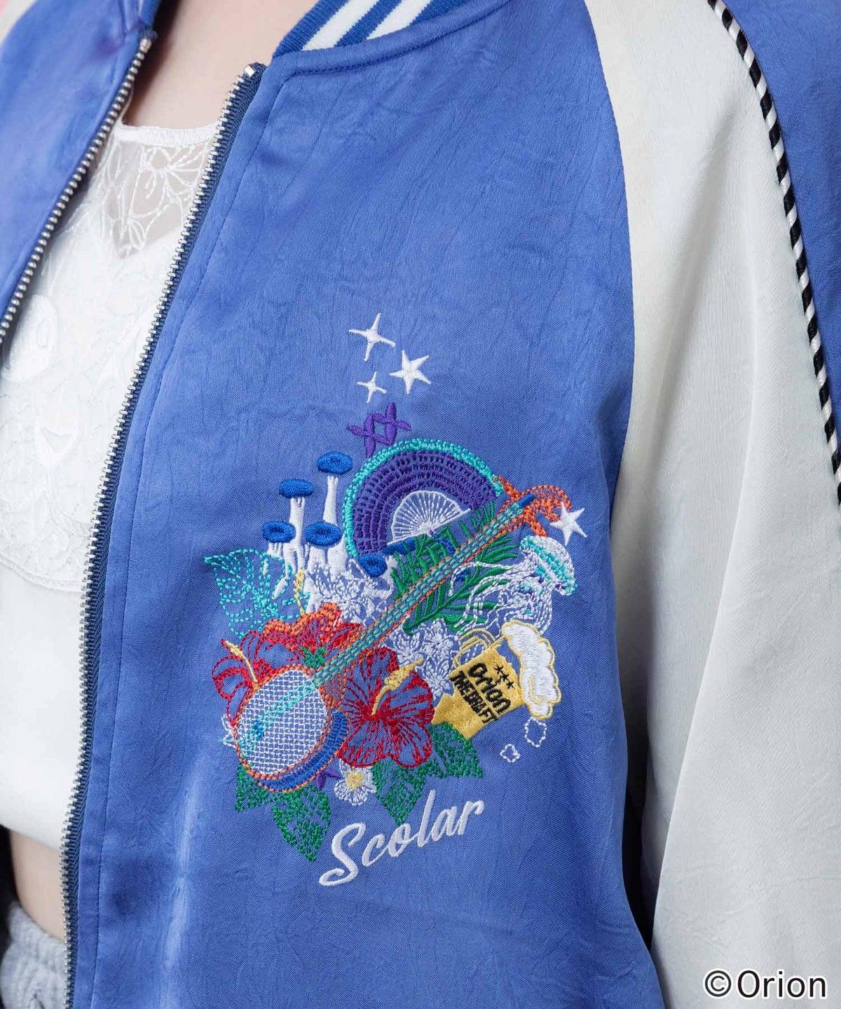orion×ScoLar リゾートフェス刺繍スカジャン-12