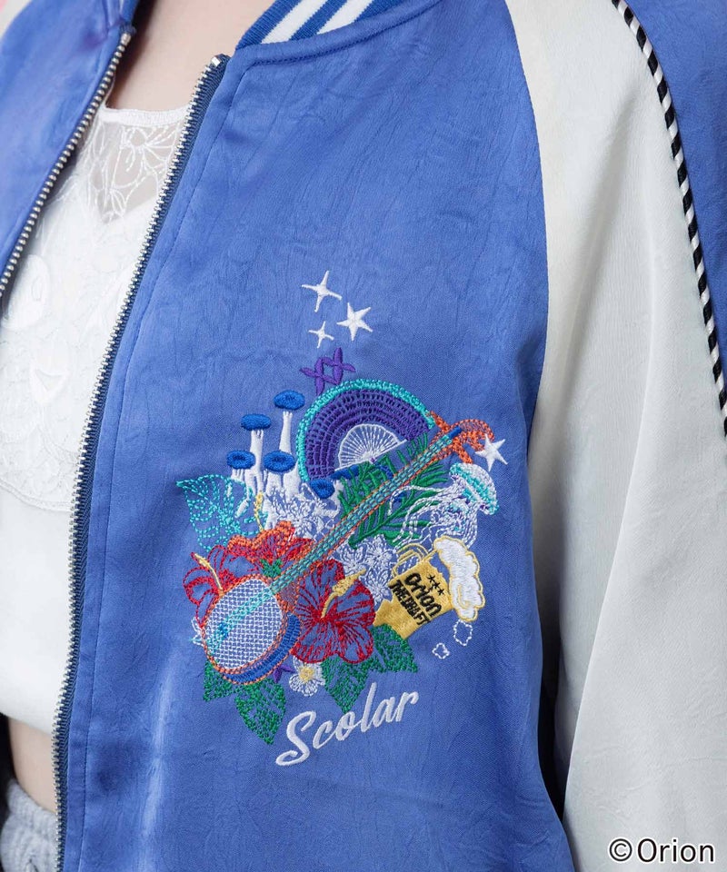 orion×ScoLar リゾートフェス刺繍スカジャン-12