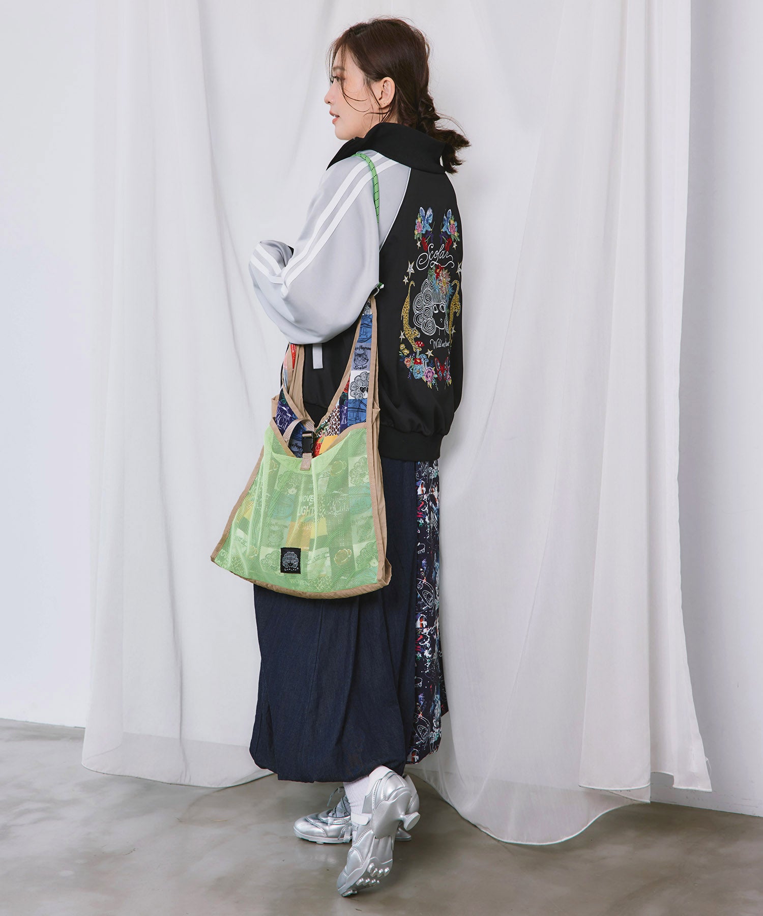 663431：三柄展開 2way配色ショルダーバッグの通販-ScoLar