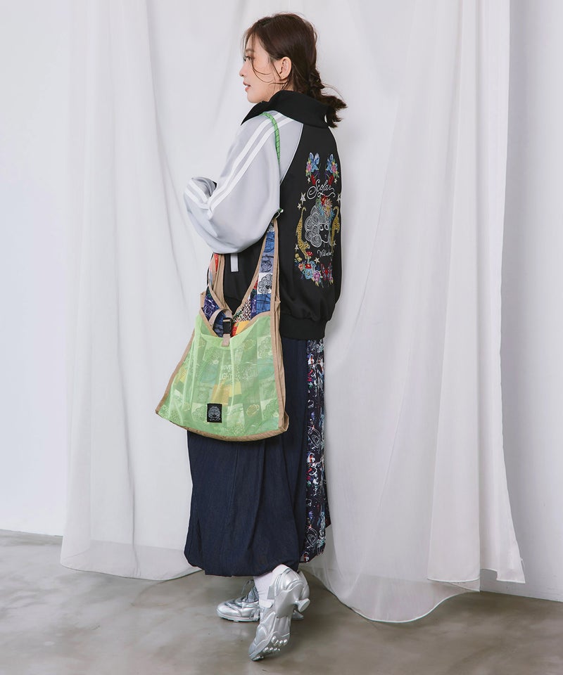 三柄展開 2way配色ショルダーバッグ-2
