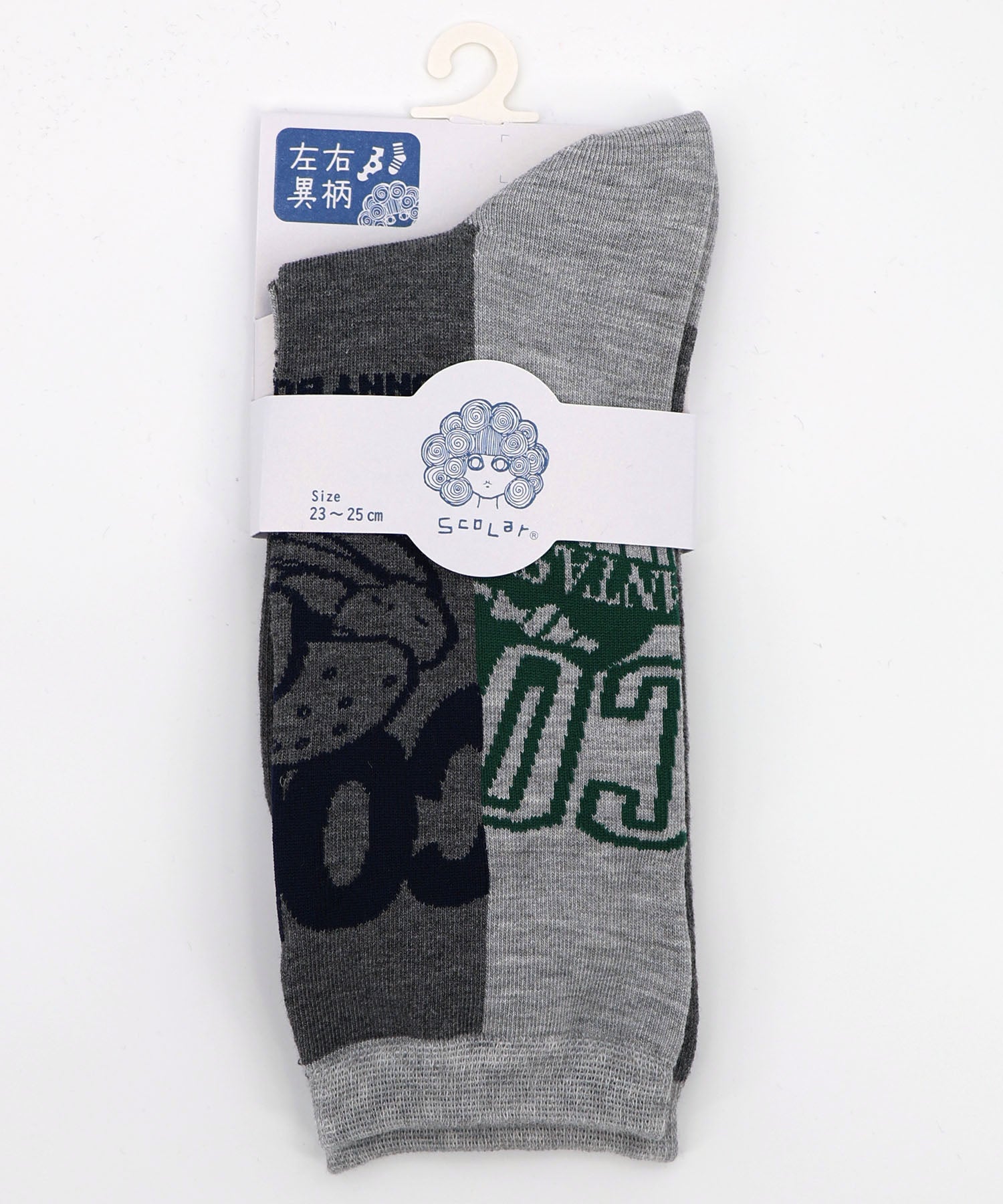 88N18820：スカラー柄切替ソックスの通販-ScoLar