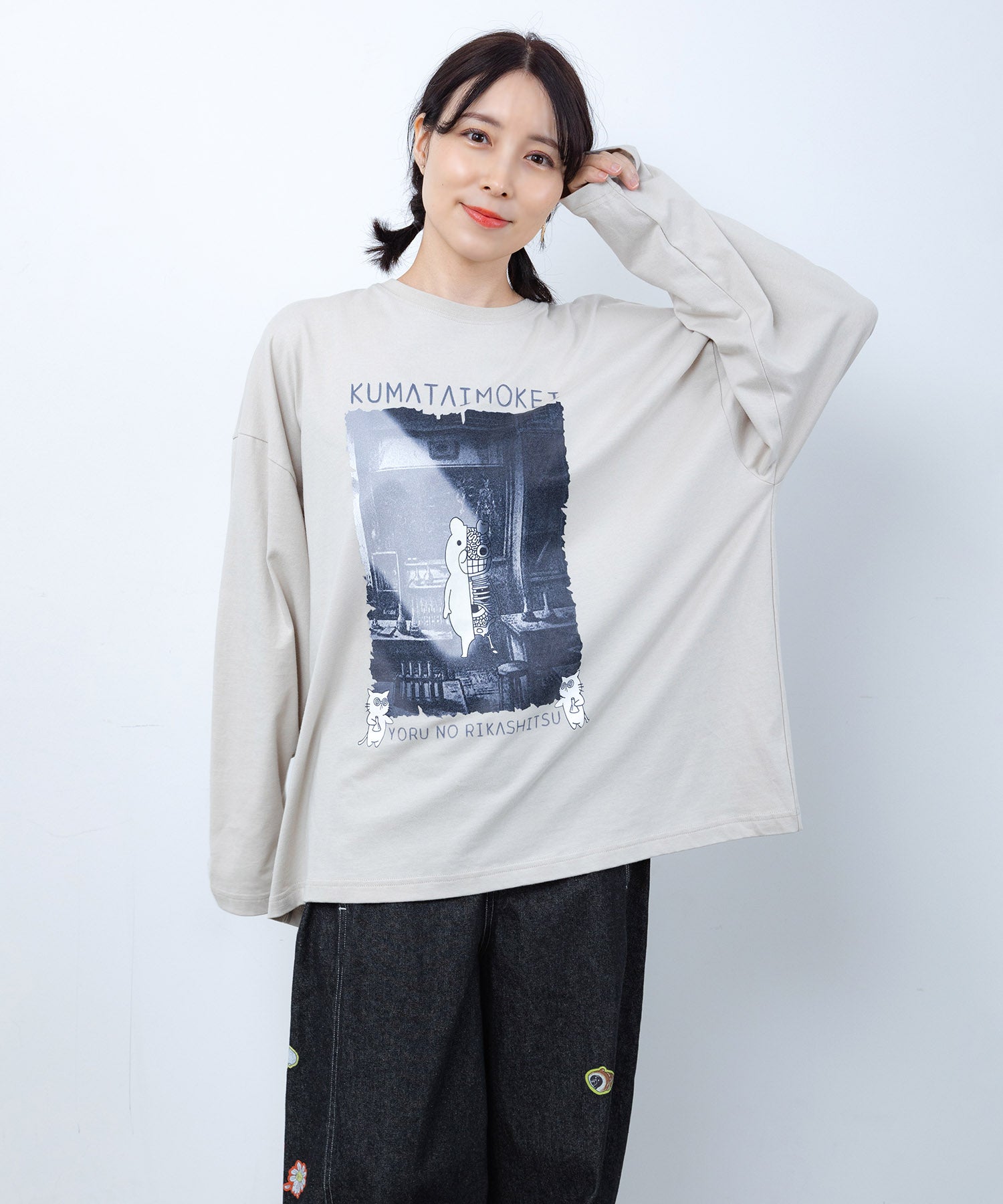 363116：理科室のヒ・ミ・ツ柄 蓄光プリントTシャツの通販-ScoLar