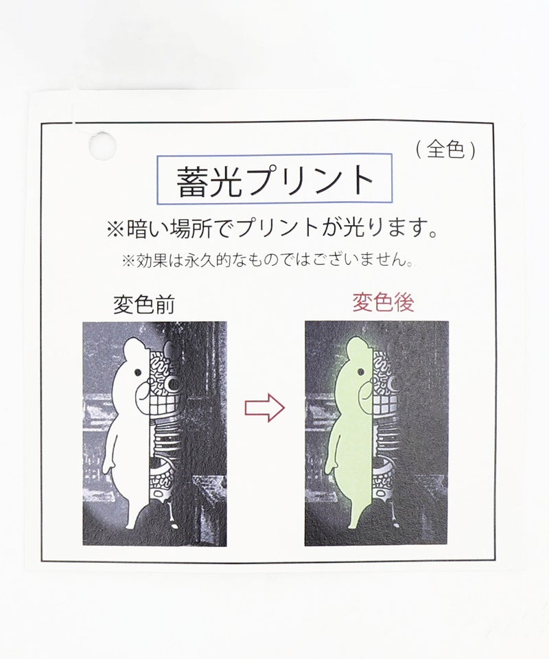 理科室のヒ・ミ・ツ柄 蓄光プリントTシャツ-22