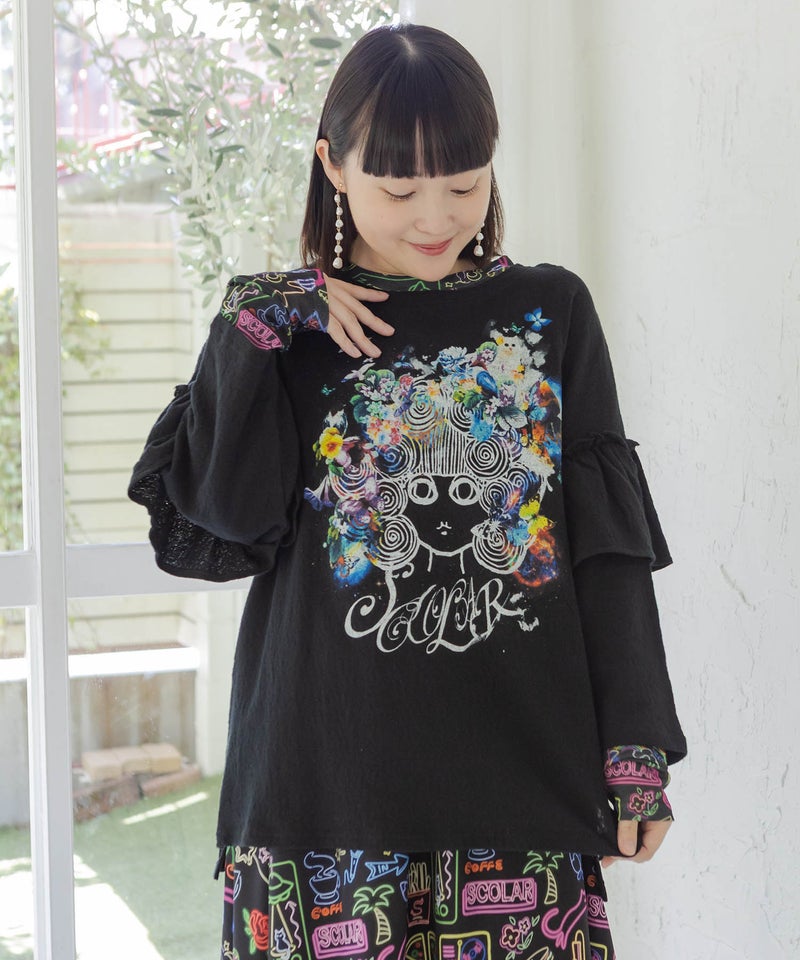 花蝶スカラーちゃん ジャガードプルオーバー-1