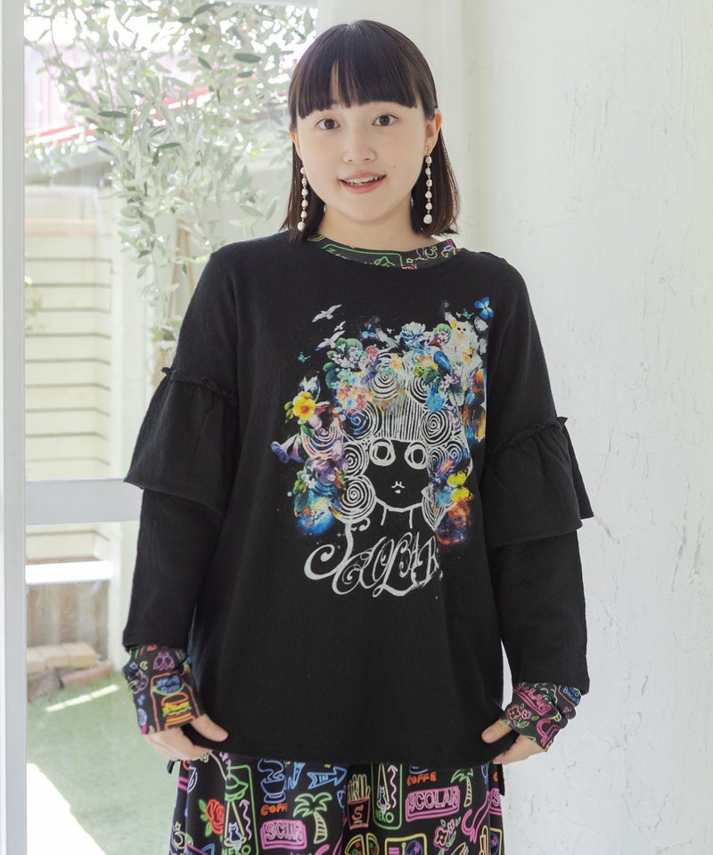 花蝶スカラーちゃん ジャガードプルオーバー-3