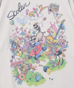 いたずらグミ柄 ロングスリーブTシャツ-11