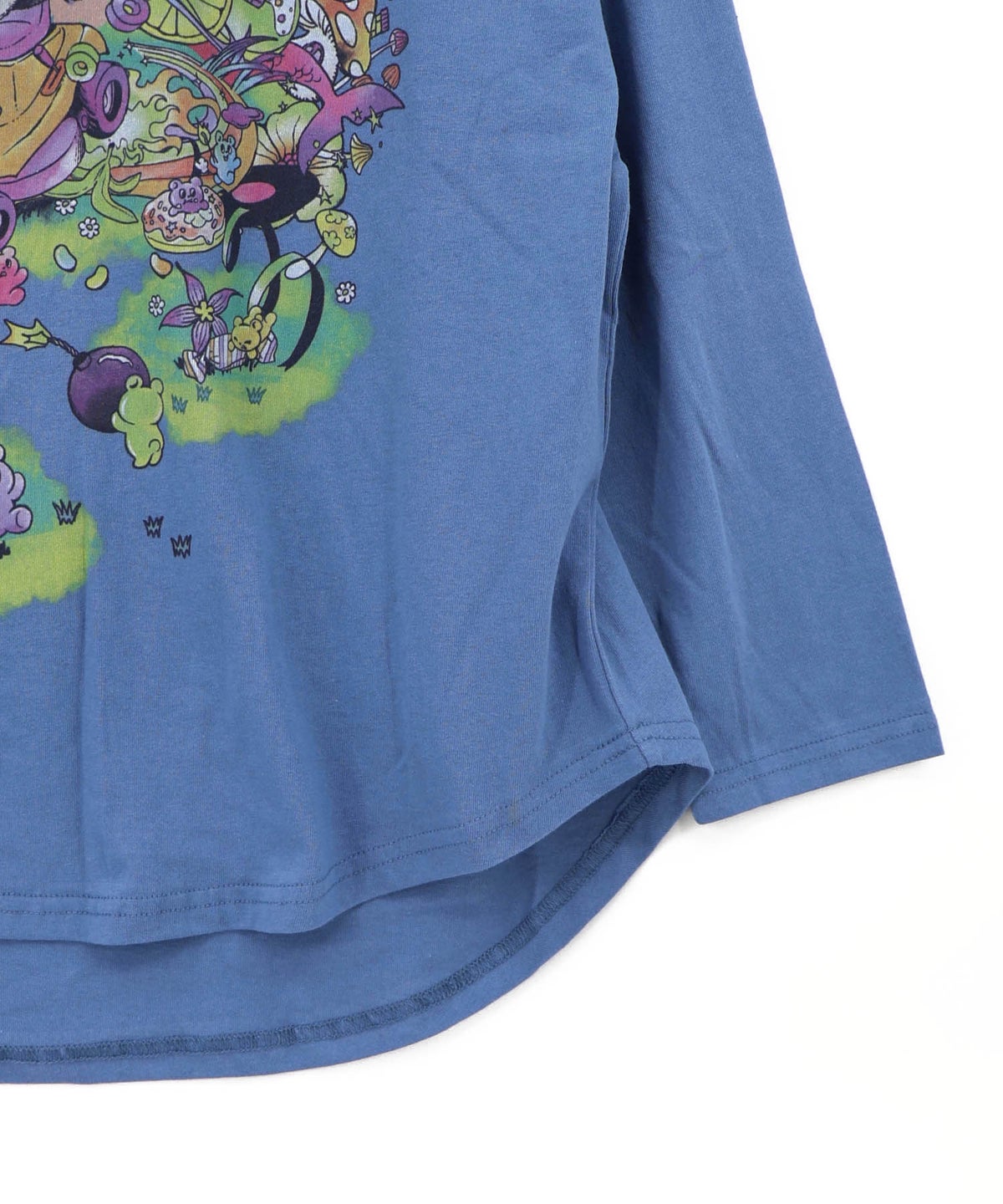 いたずらグミ柄 ロングスリーブTシャツ-18