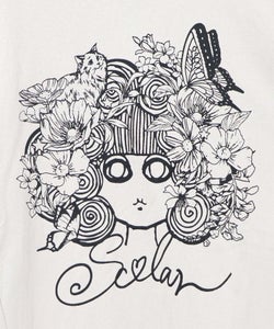 スカラーちゃん 袖バイカラー切替Tシャツ-11