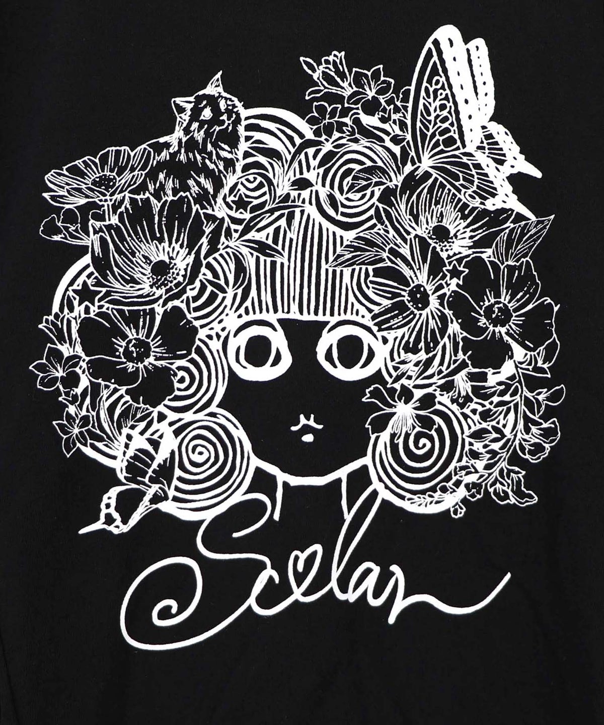 スカラーちゃん 袖バイカラー切替Tシャツ-13