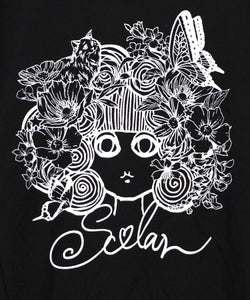 スカラーちゃん 袖バイカラー切替Tシャツ-13
