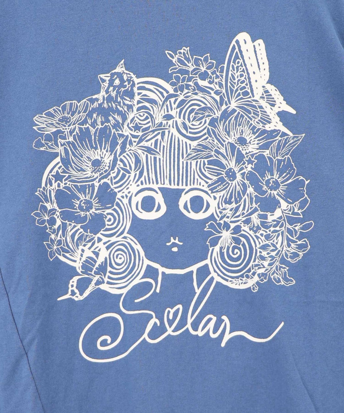 スカラーちゃん 袖バイカラー切替Tシャツ-15