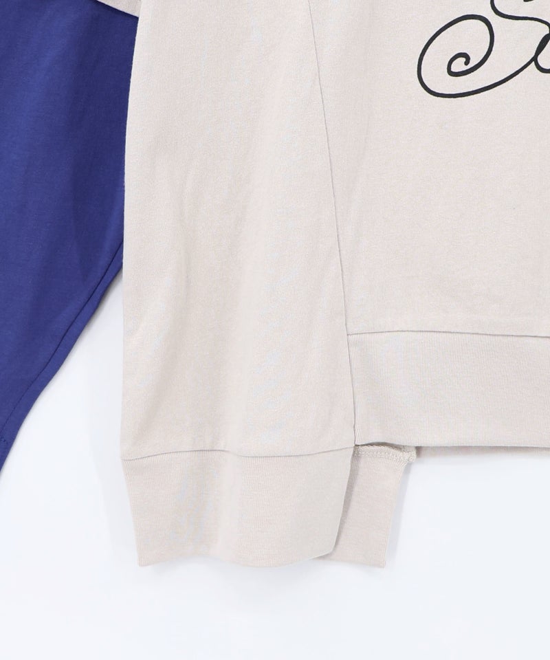 スカラーちゃん 袖バイカラー切替Tシャツ-18