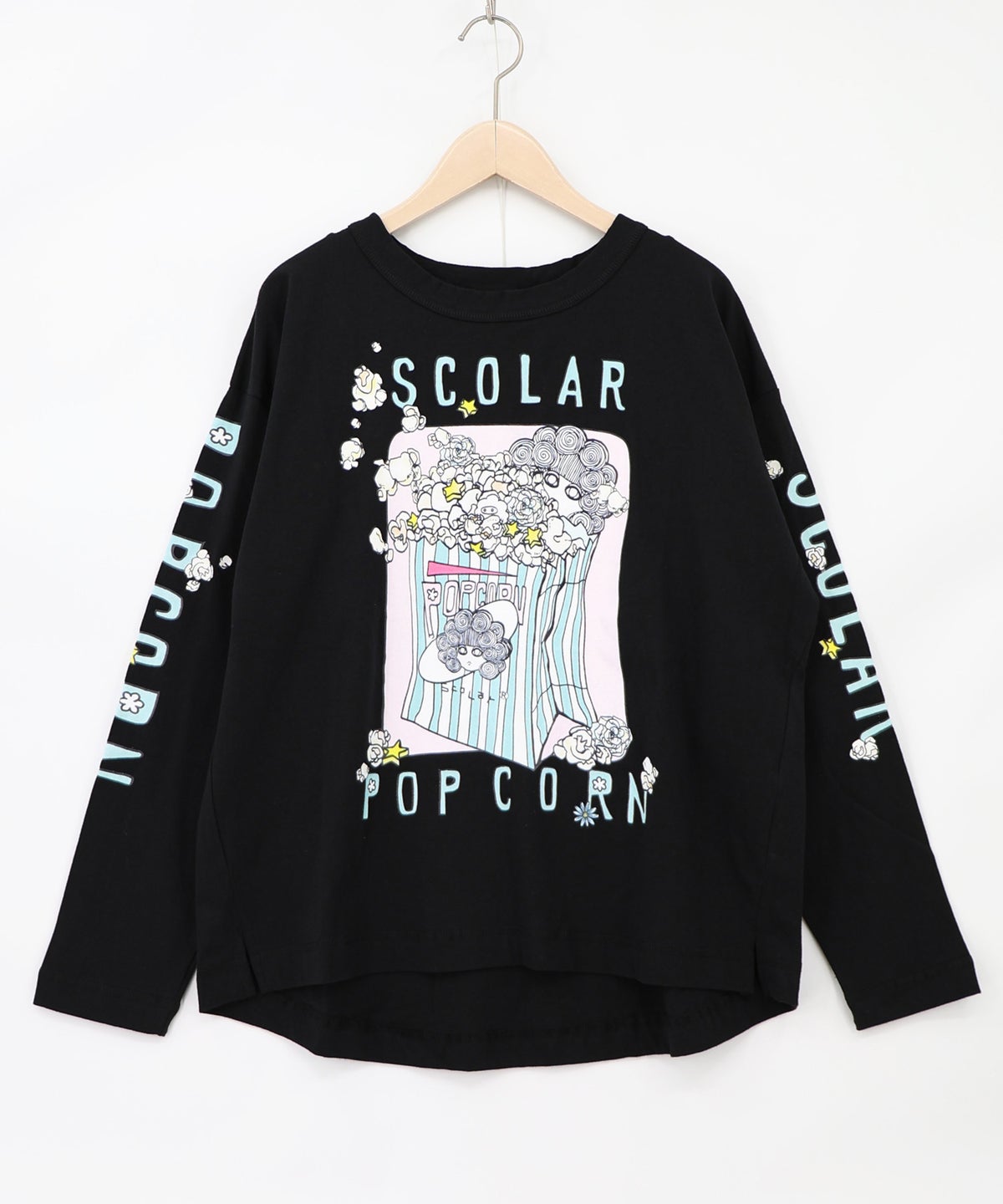 ポップコーン柄 ロングスリーブTシャツ-12