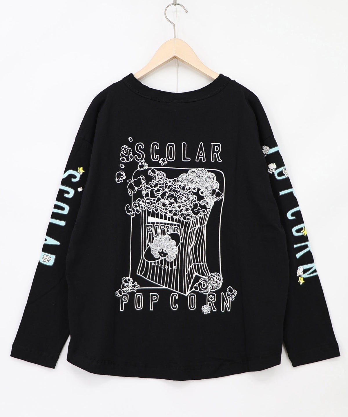 ポップコーン柄 ロングスリーブTシャツ-13