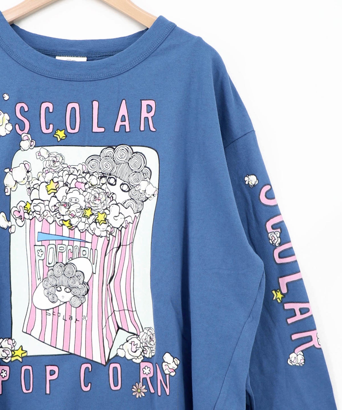 ポップコーン柄 ロングスリーブTシャツ-19