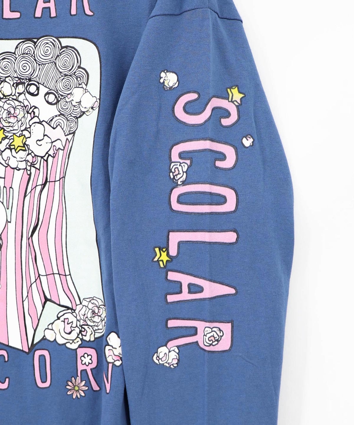 ポップコーン柄 ロングスリーブTシャツ-21