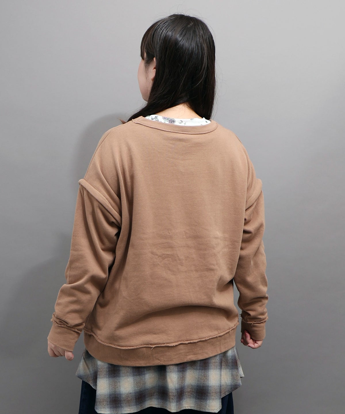 スプレーアート柄 袖取り外し2WAYプルオーバー-5
