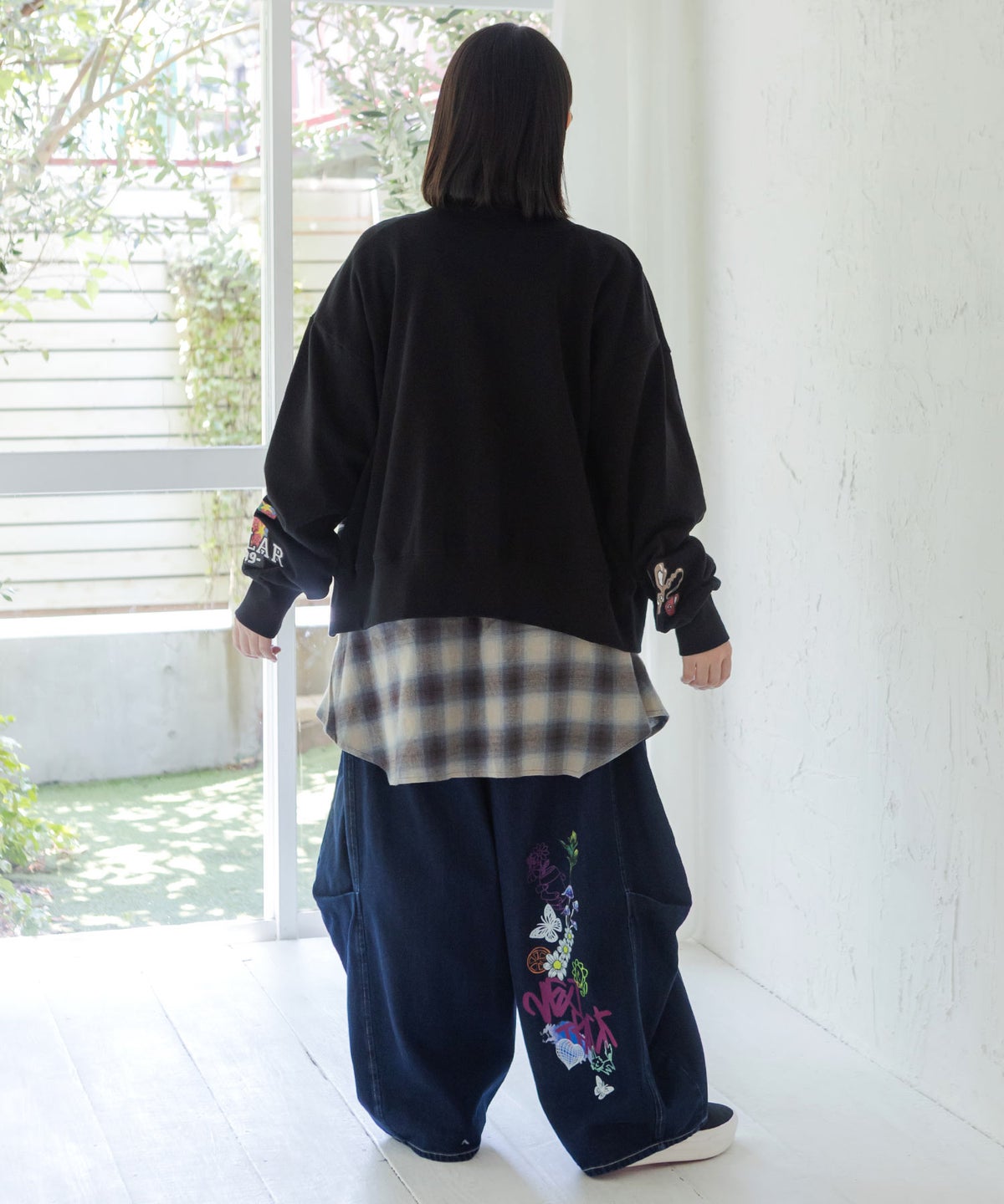 ワッペン風刺繍 2wayカーディガン-6