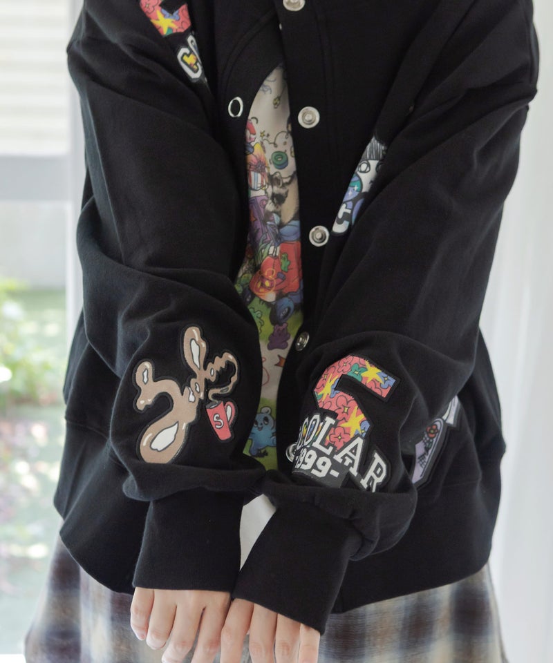 ワッペン風刺繍 2wayカーディガン-8