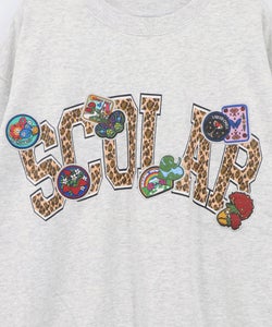 ワッペン風刺繍 レオパードロゴプルオーバー-11