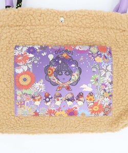 総柄アップリケポケット付き 2wayボアトート-12