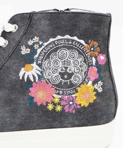 エンブレム風スカラーちゃん刺繍 ハイカットスニーカー-16