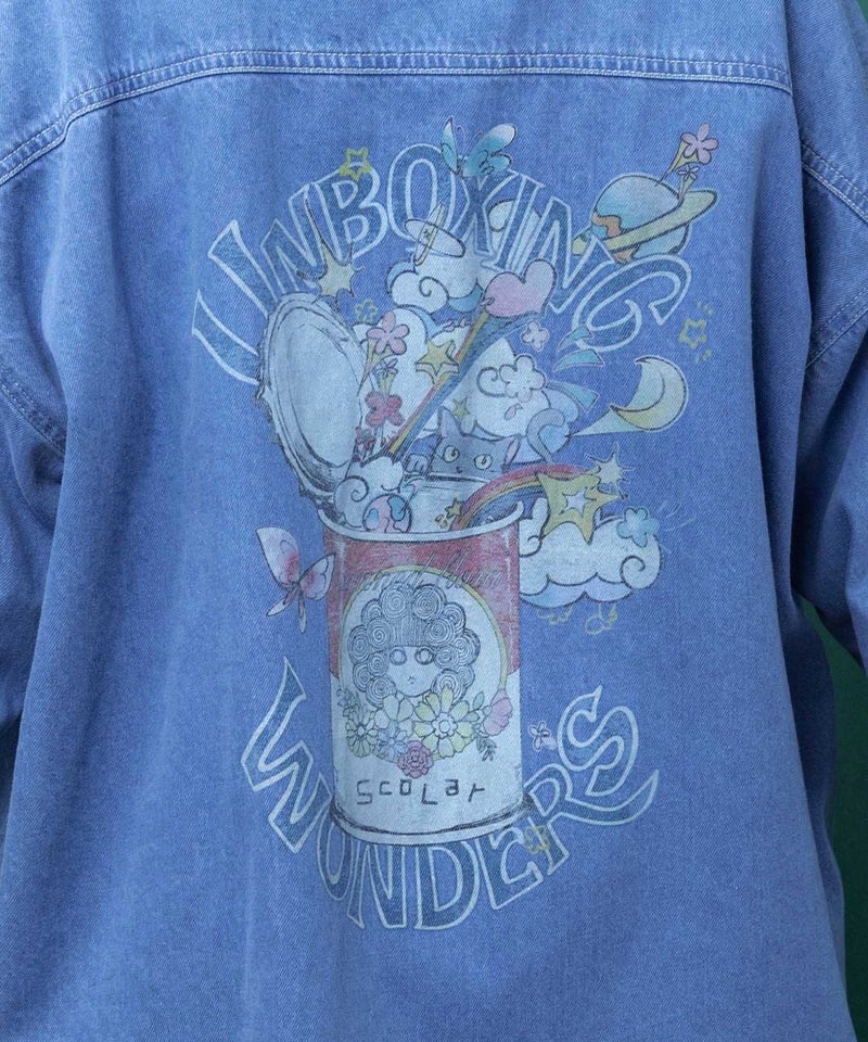 はじけるスカラー缶 デニムシャツ-10