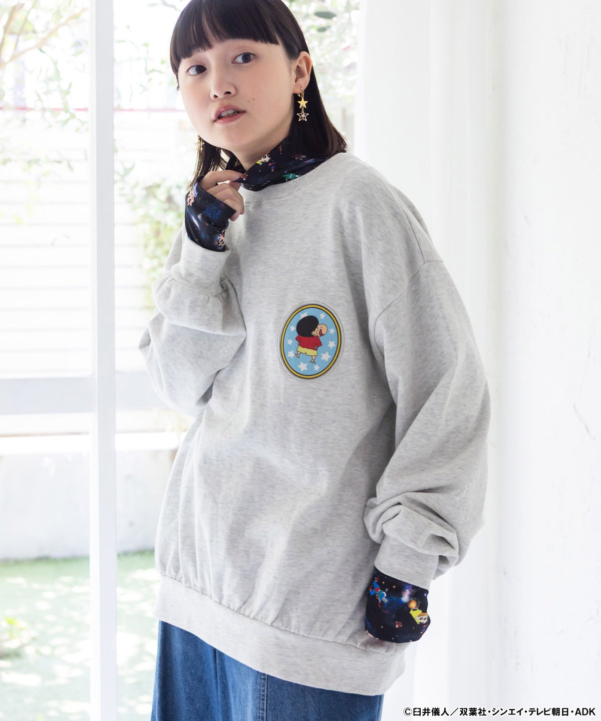 クレヨンしんちゃん×ScoLar ワッペン風刺繍 PO-6
