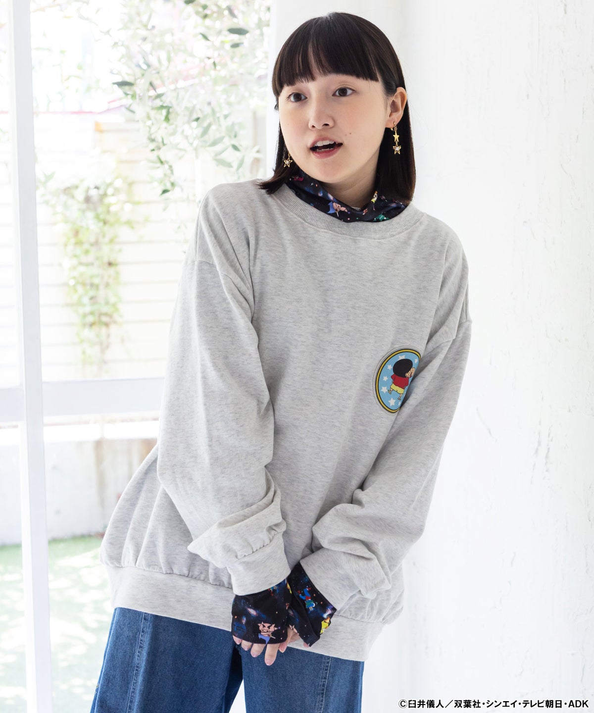 クレヨンしんちゃん×ScoLar ワッペン風刺繍 PO-7