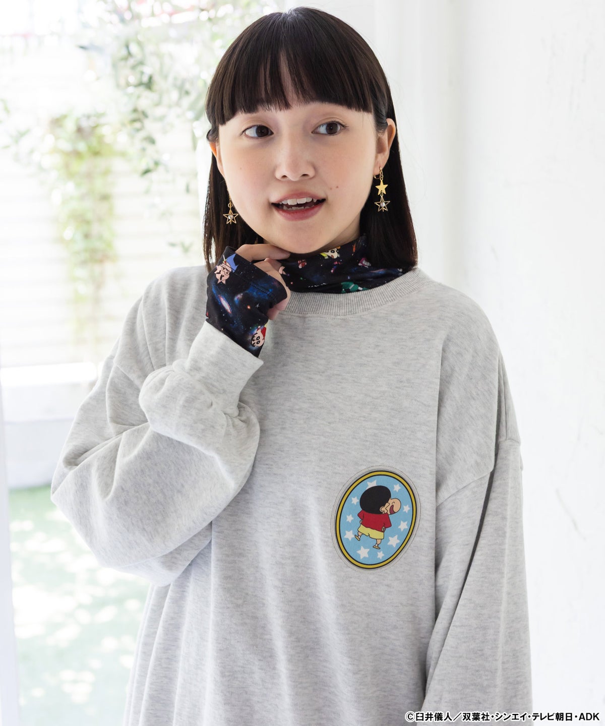 クレヨンしんちゃん×ScoLar ワッペン風刺繍 PO-8