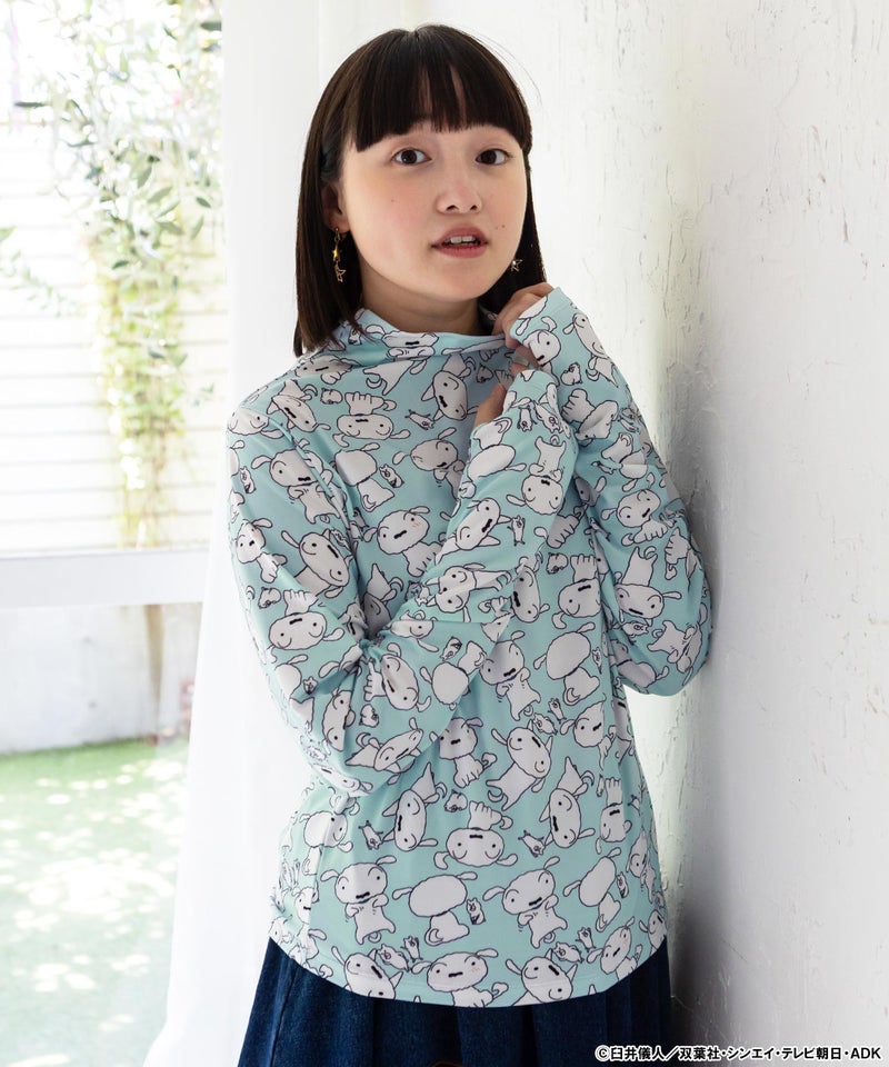 クレヨンしんちゃん×ScoLar 総柄 インナーT-9