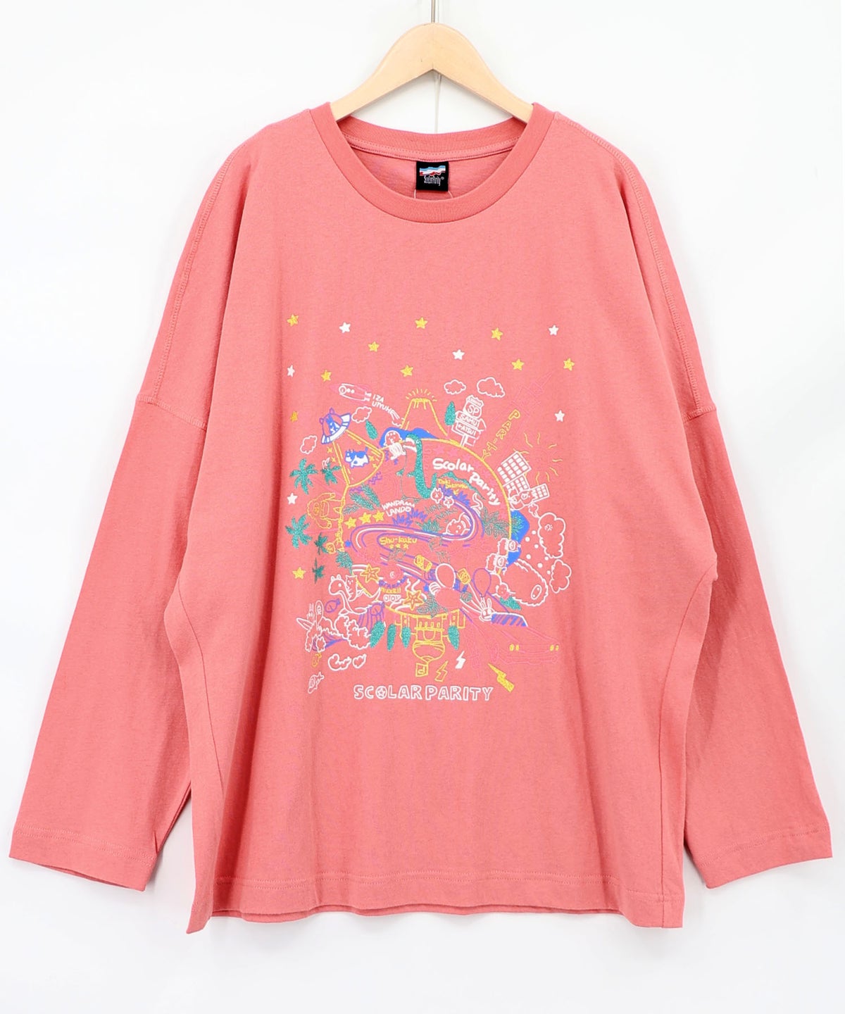 Parityキャラ 惑星ラメプリントTシャツ-12