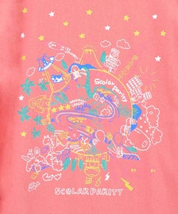 Parityキャラ 惑星ラメプリントTシャツ-13