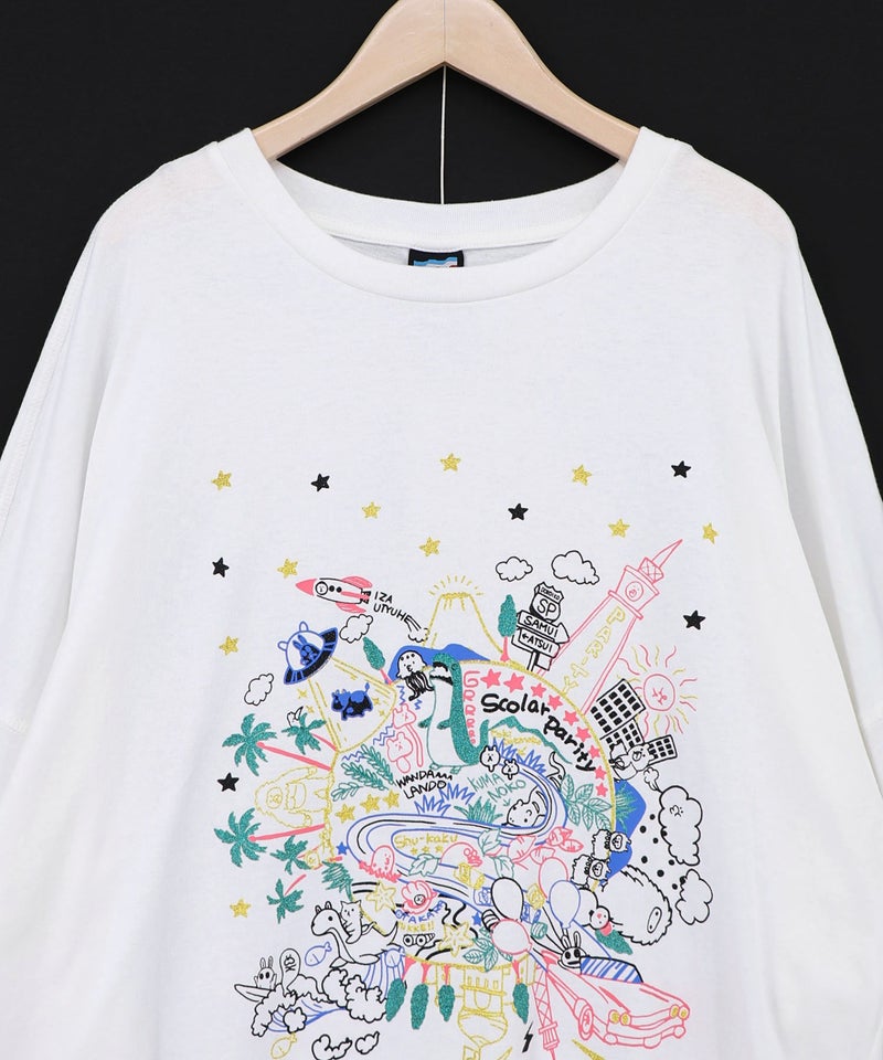 Parityキャラ 惑星ラメプリントTシャツ-16