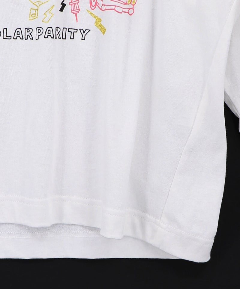 Parityキャラ 惑星ラメプリントTシャツ-19
