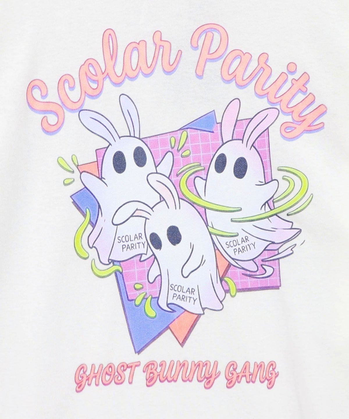 ぐるぐるおばけウサギTシャツ-10