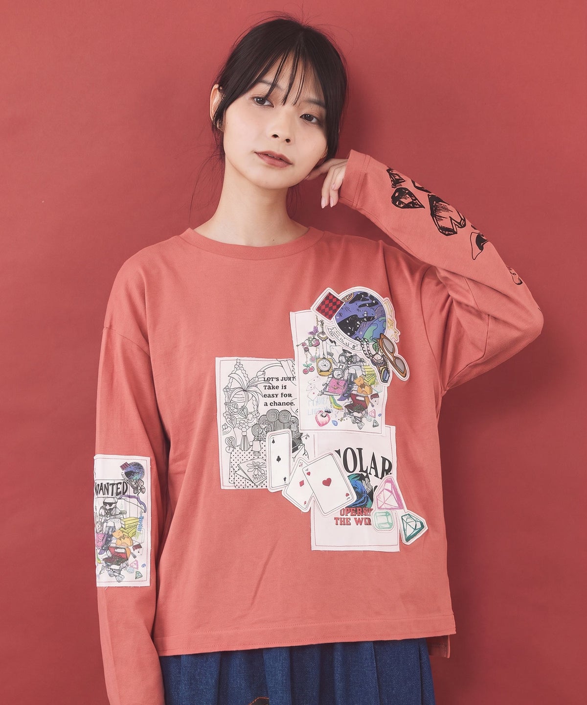 ワッペン＆アップリケ刺繍プルオーバー-1