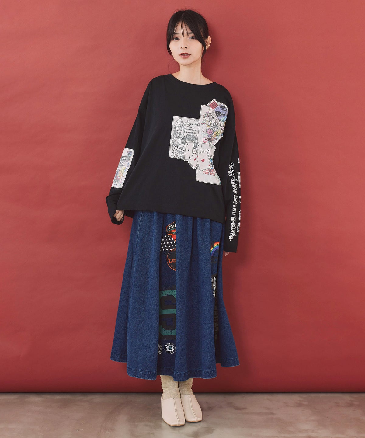 ワッペン＆アップリケ刺繍プルオーバー-2