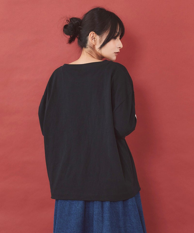 ワッペン＆アップリケ刺繍プルオーバー-5