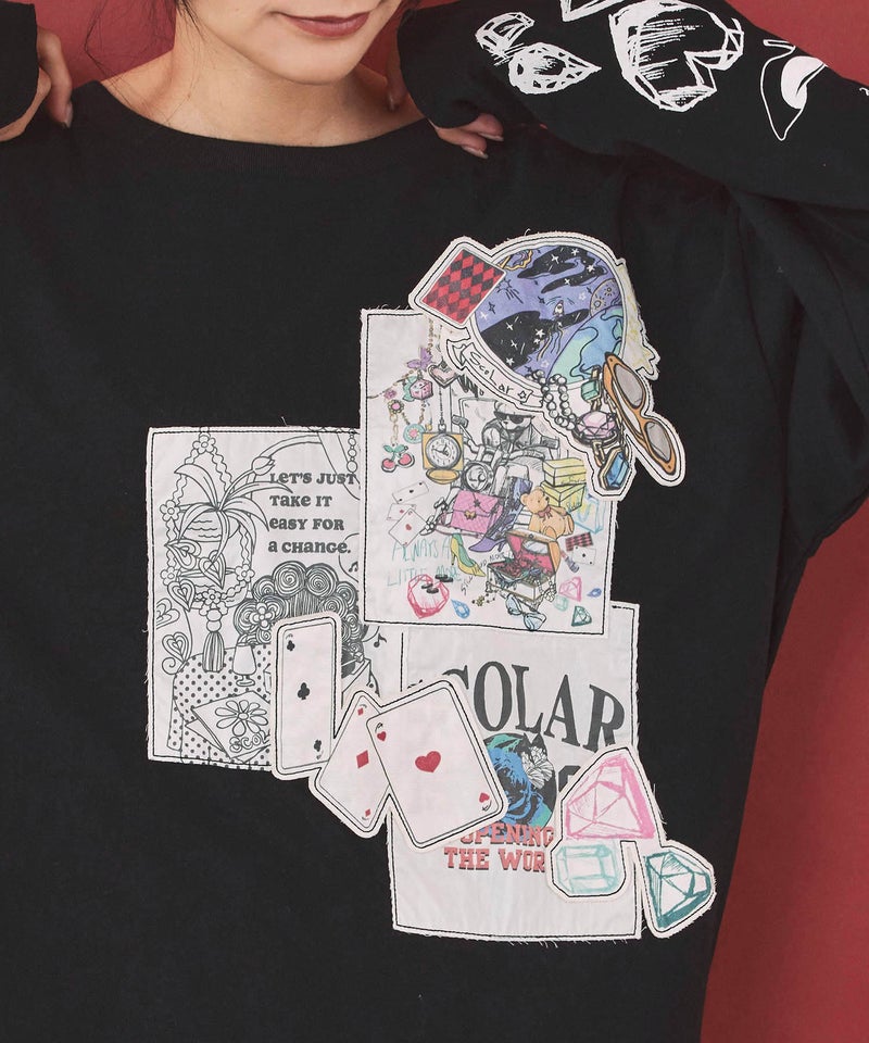 ワッペン＆アップリケ刺繍プルオーバー-7