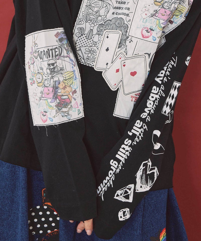ワッペン＆アップリケ刺繍プルオーバー-8