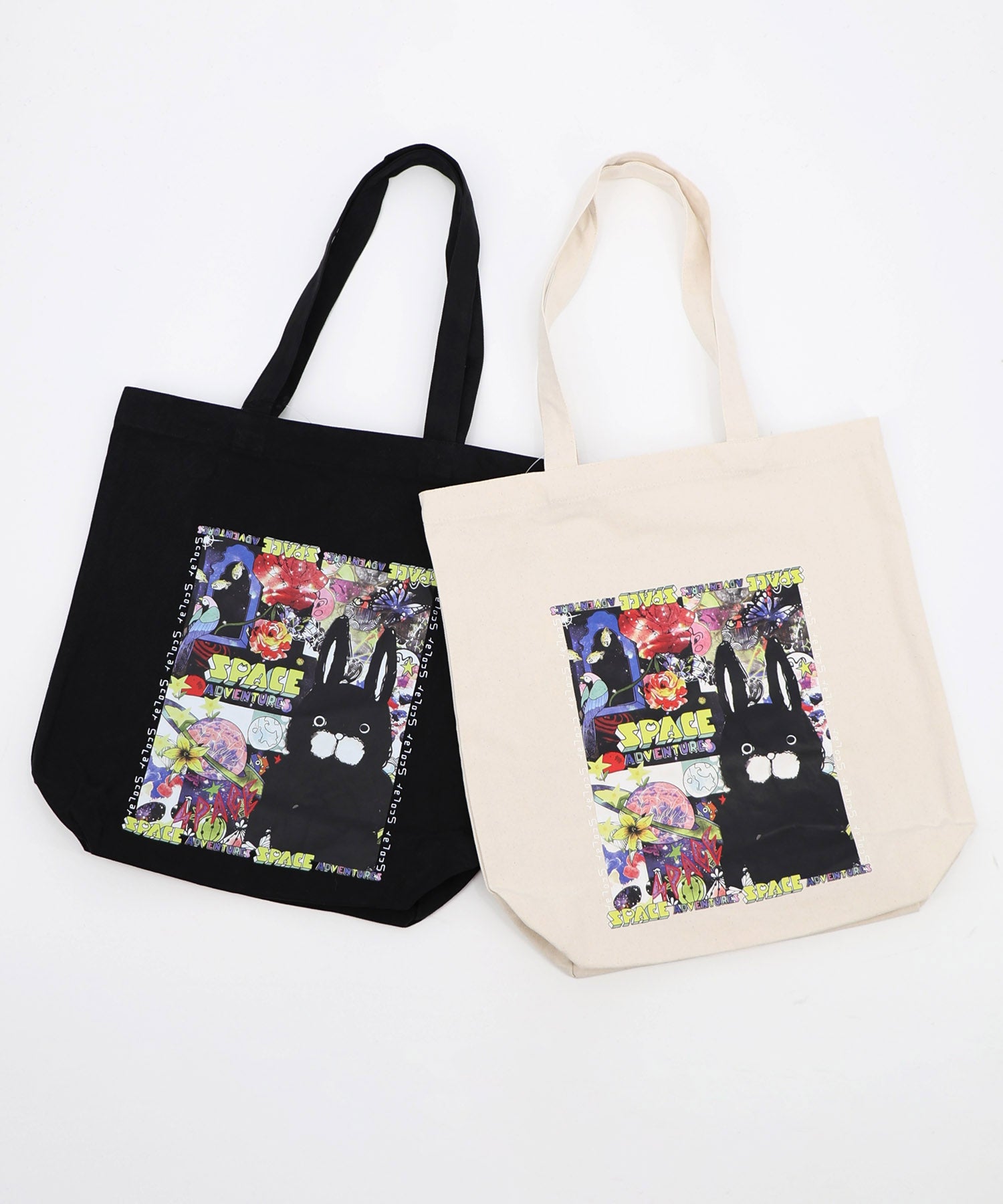 663443：スペースラビル柄トートバッグの通販-ScoLar