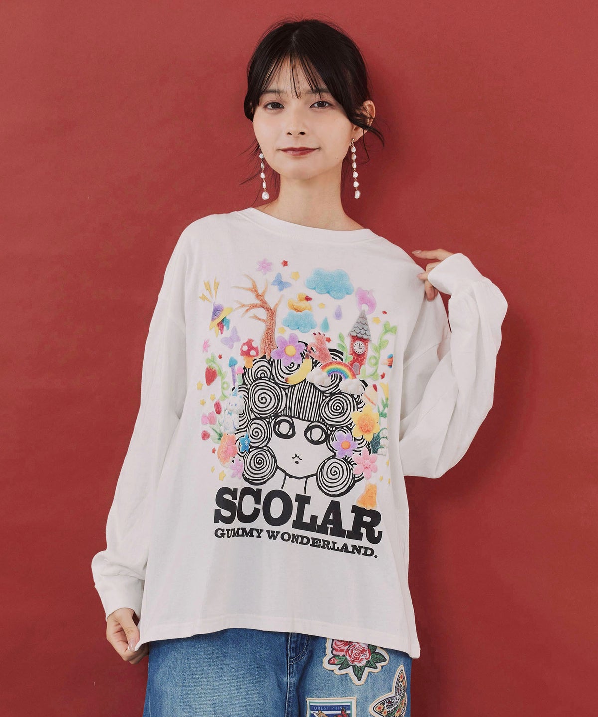 グミスカラーちゃん 発泡プリントTシャツ-1