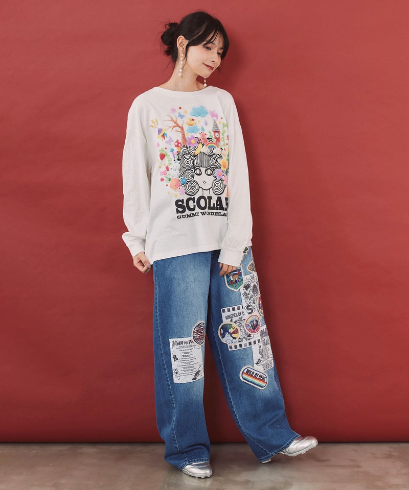 グミスカラーちゃん 発泡プリントTシャツ-2